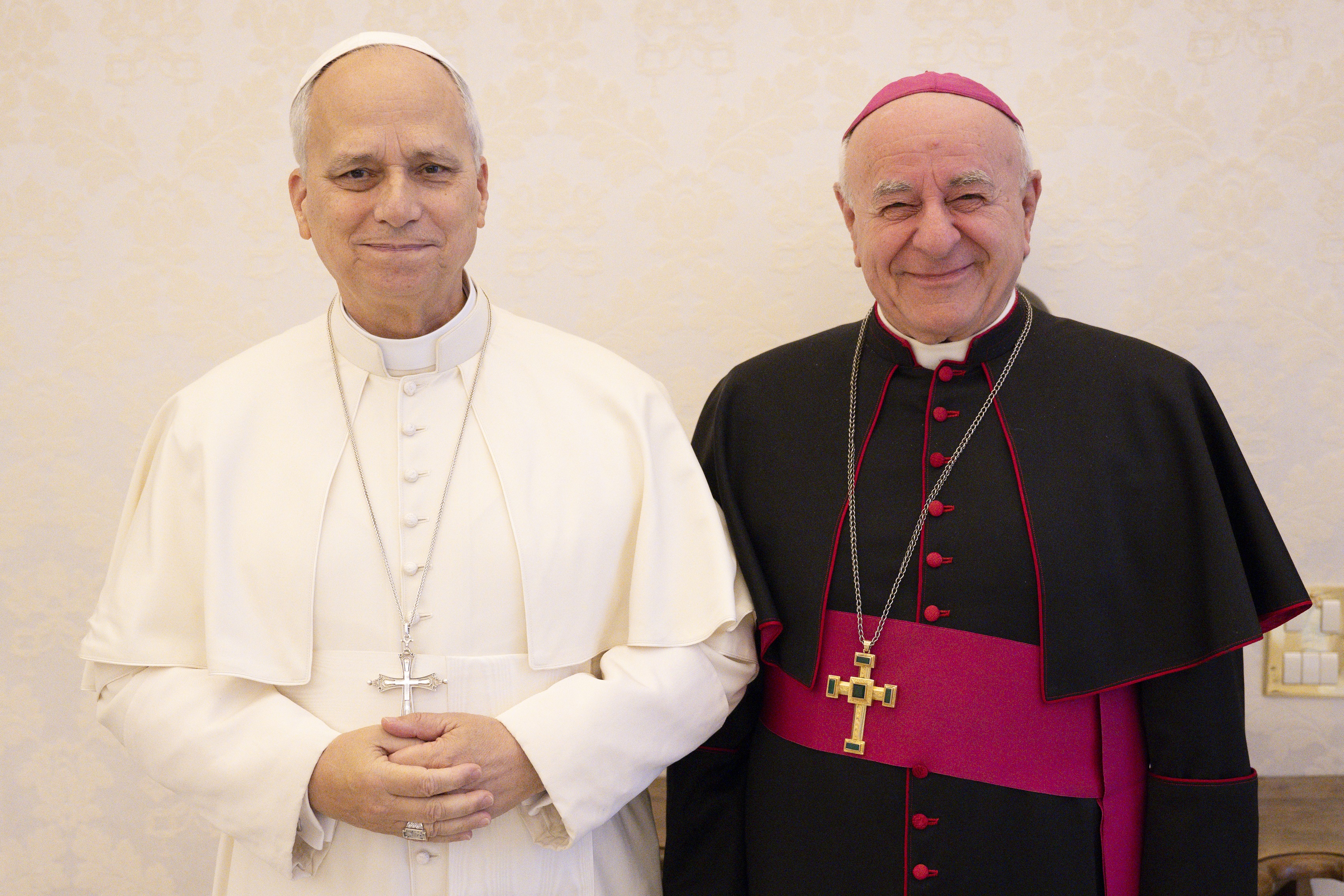 Vincenzo Paglia e Papa Leone XIV